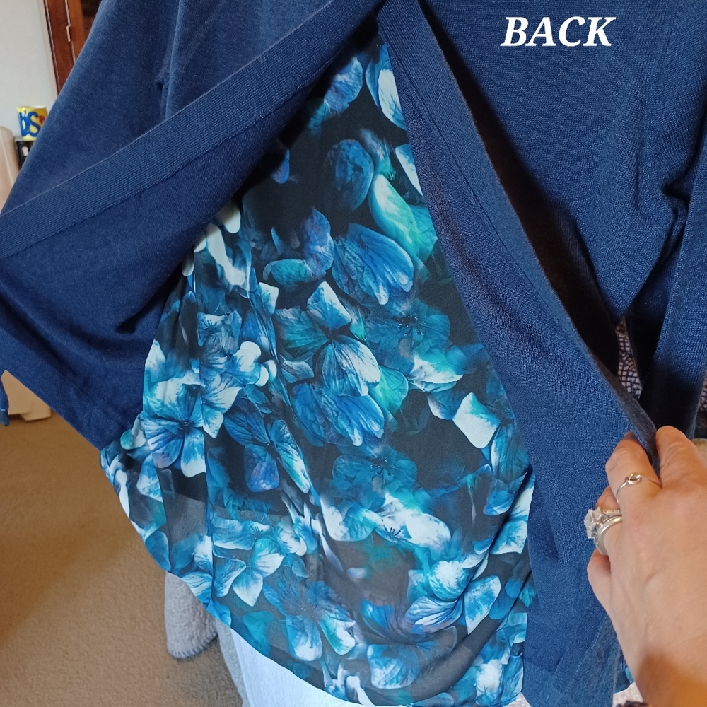 NYDJ hardy violets collection sweater